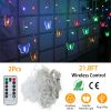Butterfly Curtain String Lights Usb Powered Colorful Led Fairy Lamps W/8 Modes 96 Led Remote Control 11.5Ft For Bedroom Weddings Christmas Party Decor