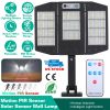 Solar Wall Light Outdoor 33 Cob Beads Pir Motion Sensor Remote Control Wireless Lamps Ip45 Waterproof Lighting For Garage Front Door Garden Pathway
