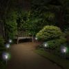 8Pcs Solar Garden Lights Outdoor Ip44 Waterproof Solar Pathway Lights Color Changing Landscape Lamps 10Hrs Lawn Lighting For Yard Driveway Walkway