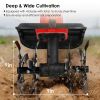 21V Electric Cordless Tiller Cultivator Powered Garden Tiller With 4 Blades 16 Steel Tines 550W 300Rpm 4000Mah Battery Tilling 9-In Width & 9-In Depth
