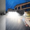 Solar Wall Light Outdoor 33 Cob Beads Pir Motion Sensor Remote Control Wireless Lamps Ip45 Waterproof Lighting For Garage Front Door Garden Pathway