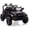 24V Kids Ride On Car With 2.4G Parent Remote Control, 4Wd Electric Ride On Truck With Dual 80W Motors, Four-Wheel Suspension, Led Headlights, Wireless
