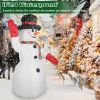 7.9Ft Christmas Inflatable Giant Snowman Blow Up Light Up Snowman With Led Lights Hat Scarf  Ipx4 Waterproof Christmas Outdoor Yard Lawn Holiday Decor
