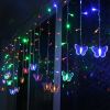 Butterfly Curtain String Lights Usb Powered Colorful Led Fairy Lamps W/8 Modes 96 Led Remote Control 11.5Ft For Bedroom Weddings Christmas Party Decor