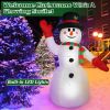 7.9Ft Christmas Inflatable Giant Snowman Blow Up Light Up Snowman With Led Lights Hat Scarf  Ipx4 Waterproof Christmas Outdoor Yard Lawn Holiday Decor