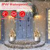 2Pcs Battery Powered Lighted Christmas Tree Urn Filler With Light Artificial Xmas Trees Light With Berries Balls Led Pathway Pine Tree Ip44 Waterproof