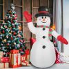 7.9Ft Christmas Inflatable Giant Snowman Blow Up Light Up Snowman With Led Lights Hat Scarf  Ipx4 Waterproof Christmas Outdoor Yard Lawn Holiday Decor