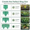 12Pcs 10In Planting Grow Rings Adjustable For Outdoor Plants Interlocking Pp Plant Protection Rings With Hand Shovel Deep Watering Plant Guards For Ve