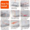 25.59Inch Live Humane Animal Trap Cage Heavy Duty Folding Catch And Release Rodent Cage For Rabbit Squirrel Possum Skunk Kitten Raccoon And More