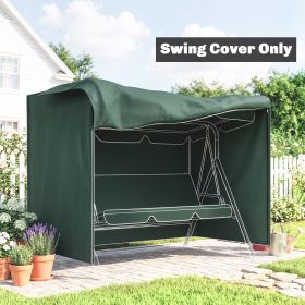 Outdoor Patio Hammock Porch Swing Cover with UV, Water, & Dust Fighting Material, 81" x 49" x 65", Dark Green