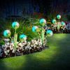 2 Pcs Dandelion Solar Light 36Led Beads Outdoor Garden Lawn Pathway Landscape Stake Lamp Colorful Ornamental Light