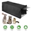 31X12X11” Heavy Duty Folding Live Animal Trap Cage With Waterproof Cover Humane Easy To Catch And Release Trap For Stray Cats Raccoons Squirrel Skunk