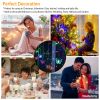 Butterfly Curtain String Lights Usb Powered Colorful Led Fairy Lamps W/8 Modes 96 Led Remote Control 11.5Ft For Bedroom Weddings Christmas Party Decor