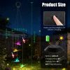 2Pack Solar Dragonfly Wind Chimes 7 Color Changing Wind Chimes For Outside Ipx4 Waterproof Outdoor Garden Yard Decor