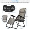 2Packs Zero Gravity Lounge Chair W/ Dual Side Tray 330Lbs Load Foldable Recliner Chair W/ Stress Relief Pillow Patio Poolside Beach Lying Chair