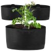 3 Pack Plant Grow Bags Potato Vegetable Planter Bags Breathable Planting Fabric Pots 15Gallons