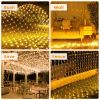 9.84X6.56Ft 192Led Solar Christmas Net Lights Outdoor Bush Lights Dimmable Ip44 Waterproof With 8 Modes Remote Timer Memory Function For Holiday Party