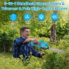 Pole Mini Hedge Trimmer & Grass Shear Electric Cordless Handheld Hedge Trimmer With 90° Rotatable Head Telescopic Extension Pole Gloves Goggles 2Pcs 2