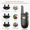 Dog Training Collar Ip67 Waterproof Rechargeable Dog Shock Collar W/ 1640Ft Remote Range Beep Vibration Shock 3 Training Modes