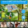 Solar Powered Smart Bird Feeder 2K Bird Watching Camera With Pir Motion Ai Birds Species Identify Two-Way Audio Real-Time App Notification Capture Vid