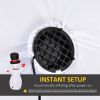 8Ft Inflatable Waving Snowman Christmas Decoration With Warm White Led Lights Built-In Fan 5 Ground Stakes 3 Tether Ropes & Sandbag Outdoor Yard Lawn