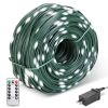 330Ft 1000Led String Lights Outdoor Christmas Decoration Lights With Remote Ip44 Waterproof 8 Lighting Modes 8 Brightness Timer Plug In Fairy Light Xm