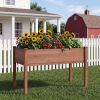 48X24X30In Elevated Raised Garden Bed With Legs, Wooden Planter Box For Outdoor Vegetable Herb Flower Fruit Growing