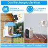 Solar Powered Smart Bird Feeder 2K Bird Watching Camera With Pir Motion Ai Birds Species Identify Two-Way Audio Real-Time App Notification Capture Vid