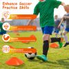 Kids Soccer Goals Set For Backyard Portable Soccer Training Equipment With Ball Pump Cones Agility Ladder Target Carry Bag For Toddler Age 3+ Outdoor