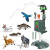 Solar Powered Motion Sensor Animal Repellent Sprinkler With Flashing Light Outdoor Animal Deterrent For Cats Dogs Squirrels Birds Raccons Deer And Mor