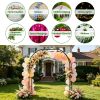 7.87Ft H X 4.59Ft W Adjustable Metal Garden Arch Diy Outdoor Trellis For Climbing Plants Wedding Arch Decoration Iron Arbor For Backyard Garden Entran