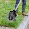 21V Electric Weed Edger Cordless String Trimmer Grass Mower Eater Bush Cutter With 16800Rpm 2X 3000Mah Batteries 3.6-4.6Ft Length 90° Rotatable Angle