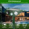 Solar Ultrasonic Animal Repeller Pir Sensor Animal Repellent Chaser With Flashing Light Ipx4 Waterproof For Chasing Deer Raccoon Squirrel Rat Skunk Ra