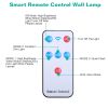 Solar Wall Light Outdoor 9 Cob Beads Pir Motion Sensor Remote Control Wireless Lamps Ip45 Waterproof Lighting For Garage Front Door Garden Pathway