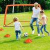 Kids Soccer Goals Set For Backyard Portable Soccer Training Equipment With Ball Pump Cones Agility Ladder Target Carry Bag For Toddler Age 3+ Outdoor