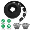 100Ft Non-Digging Plastic Garden Edging Kit Plastic Garden Border With 90 Spikes 2In Tall Border Edging For Garden Lawn Yard Flower Beds