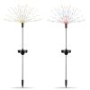 2Pcs Solar Powered Starburst Lights 240 Leds Firework Lamp Garden Path Decor Lights