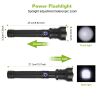 Led Tactical Flashlights 30000Lm Usb Rechargeable Flashlight Water-Resistant Zoomable Led Torch W/ 3 Modes Sos 3200Mah Battery Handheld Flashlights Fo