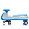 12V Kids Electric Wiggle Ride On Car, 2-In-1 Battery Powered Twist Car With Wireless Music, Controllable Led Lights & Flashing Pu Wheels, Stable Frame