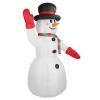 7.9Ft Christmas Inflatable Giant Snowman Blow Up Light Up Snowman With Led Lights Hat Scarf  Ipx4 Waterproof Christmas Outdoor Yard Lawn Holiday Decor