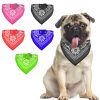 Adjustable Bandana Leather Pet Collar Triangle Scarf