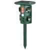 Solar Ultrasonic Animal Repeller Solar Powered Animal Repellent Chaser With Pir Motion Sensor Ip54 Waterproof Sound Flashing Light For Deer Raccoon Sq