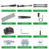 6In Cordless Pole Saw 7.4Ft Maximum Extendable Length 35Ft/S Speed Electric Pole Chainsaw 2Pcs 1.5Ah Batteries And Charger Included For Pruning Trimmi