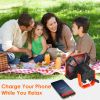 Portable Camping Lantern Fan 10000Mah Battery Powered Hanging Fan Usb Rechargeable Tent Fan With 4 Light Modes 3 Wind Modes Emergency Power Bank Remot