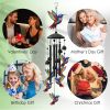Hummingbird Wind Chimes For Outside Metal Wind Chimes With Aluminum Tubes Deep Soothing Sound Decor For Garden Yard Home Patio Gift For Women Men