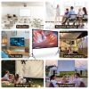 100Inch Projector Screen With Stand 16:9 4K Hd Rear Front Wrinkle-Free Portable And Foldable Movie Screen With Carry Bag For Indoor Outdoor Home Theat