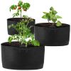 3 Pack Plant Grow Bags Potato Vegetable Planter Bags Breathable Planting Fabric Pots 15Gallons