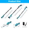 Pole Mini Hedge Trimmer & Grass Shear Electric Cordless Handheld Hedge Trimmer With 90° Rotatable Head Telescopic Extension Pole Gloves Goggles 2Pcs 2