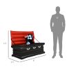 6 Ft Halloween Inflatable Vampire In Coffin Outdoor Decoration With Built-In Led Lights, Ip44 Waterproof Blow Up Dracula Coffin Yard Decoration With S