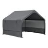 4\'X4\'X3\' Extra Large Outdoor Dog House Tent Breathable Outdoor Enclosure With 3-Sided Roll-Up Mesh Windows Ground Stakes Storage Bag For Dogs, Cats